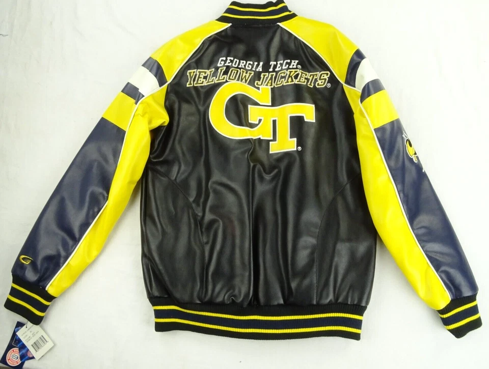 Georgia Tech Chaquetas Amarillas NCAA G-III Juvenil PVC Chaqueta Foto 3 de 4