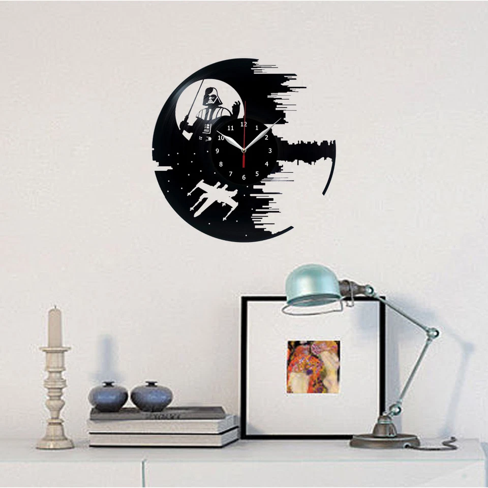 Star Wars Darth Vader Vinyl Record Wall Clock Fan Art Decor 12'' (30cm) 312 - Image 2 of 4