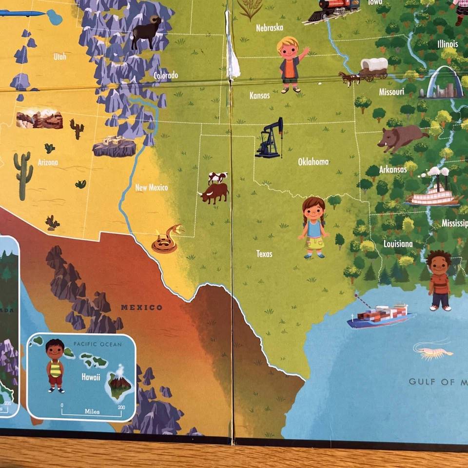LeapFrog Tag Read & Learn 2-sided Interactive United States Map - Image 3 of 4