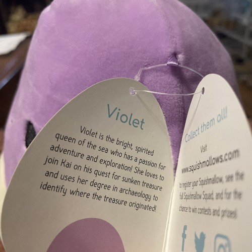 Squishmallow 12 Zoll Violett der lila Oktopus Plüschkissen Neu mit Etikett - Bild 6 von 8