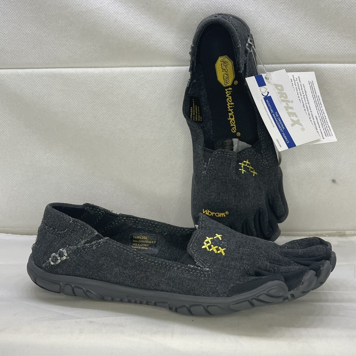 Vibram Fivefingers CVT Hemp Toes Shoes (Black) Women's Size 36 EUR