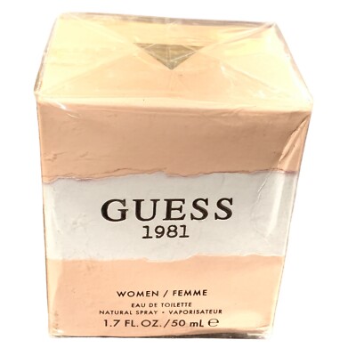 GUESS 1981 WOMEN EAU DE TOILETTE EDT NATURAL SPRAY 1.7 OZ BOXED L