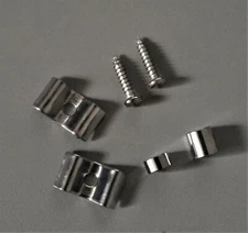 Electric Guitar String Trees with Screws & Spacers, Chrome, 1 Pair, FREE POSTAGE