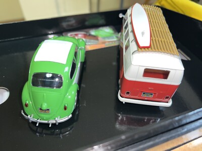 Scalextric C3371A Sand and Surf Limited Edition VW Beetle & T1b