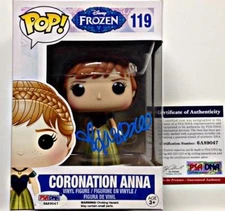 KRISTEN BELL Signed FROZEN "Coronation Anna" Funko POP Figure ~ PSA/DNA COA Auto