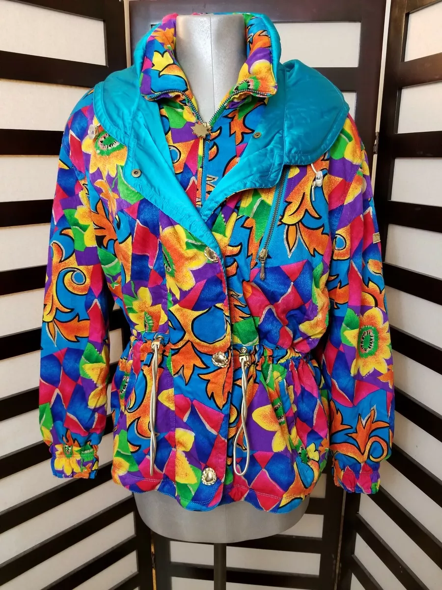 Vintage 90s Lafont Colorful Hoodie Jacket, Large | eBay