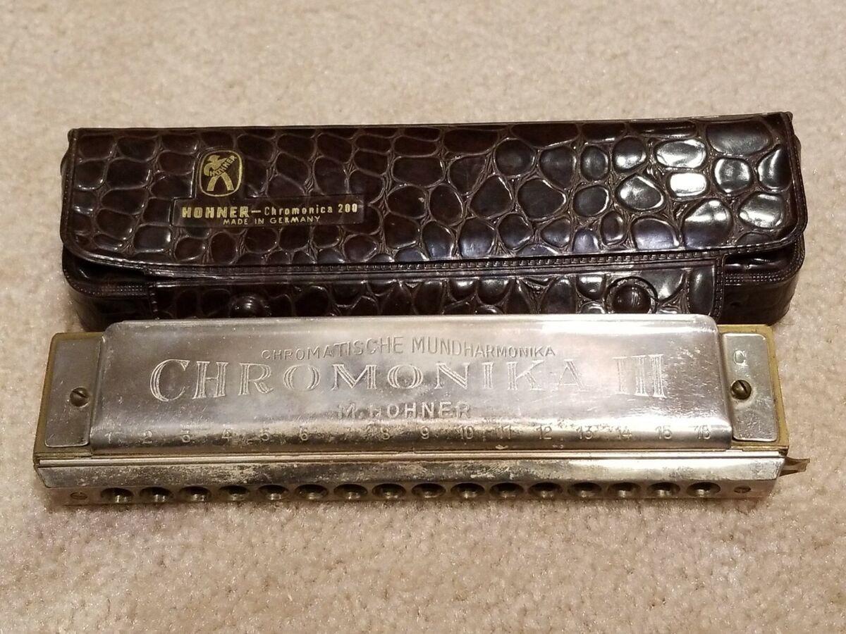 VINTAGE M. HOHNER 280 C Chromonika III Harmonica-Made in VINTAGE M. HOHNER 280 C Chromonika III Harmonica-Made in