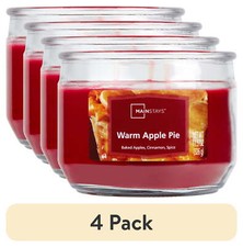 (4 pack)  11.5 Ounce Warm Apple Pie 3-Wick Gl...