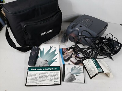 InFocus LP755 Multimedia Projector Travel Bag, Remote, Manual, Online User Guide
