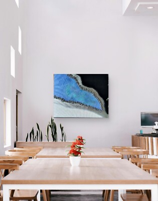 Modernes 3D Acryl Gemälde - Abstrakte Geometrische Wandkunst, Bunt Modern 