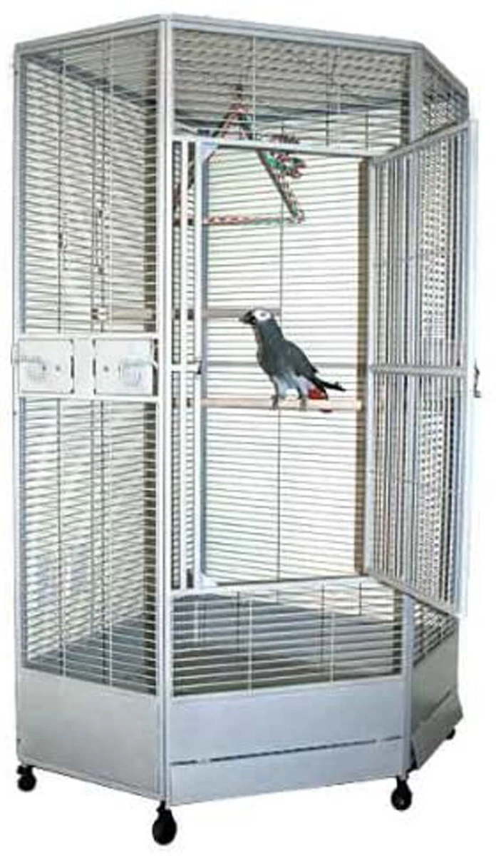 3 Color NEW Large Corner Parrot Bird Wrought Iron Bird Cage Size R30 X64 H 250