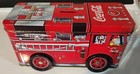 Vintage Coca-Cola Tin Fire Truck Piggy Bank On Wheels Dalmation  — photo 1