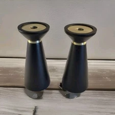 Wooden Candle Holders by Project 62 – 9” Tall, Set of 2, Modern Home Accents