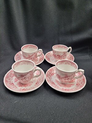 Vintage ROYAL TUDOR WARE Olde English Staffordshire England Set/4
