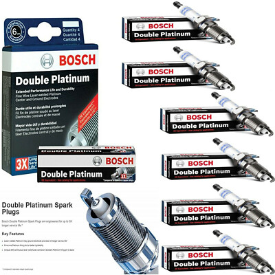 6PCS Bosch Spark Plugs YR7MPP33 For Mercedes Benz C230 C250 C300