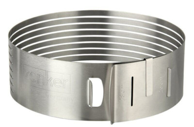 Zenker verstellbare Schicht Kuchen/Torte Schneiden & Nivellieren Ring Edelstahl FP&P