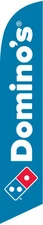 NEW Domino's Pizza 12ft Feather Banner Swooper Flag - FLAG ONLY