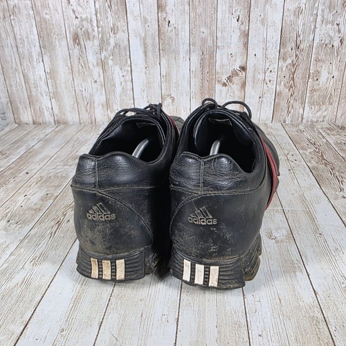 Adidas Tour360 LTD Golf Shoes Leather Spiked Black Red Mens Size 14 - Picture 3 of 8