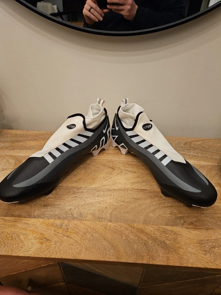 Nike Vapor Edge Pro 360 Football Cleats DQ3670-001 White Mens Sz 15 NEW Grey - Image 3 of 4