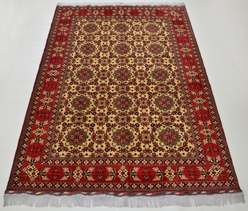 HAND KNOTTED AFGHAN FINE TRIBAL RUG 290 X 200 CM VEG DYED WOOL HANDMADE CARPET