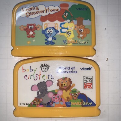 Lot of VSmile Baby Vtech Cartridge Learn Discover Home
