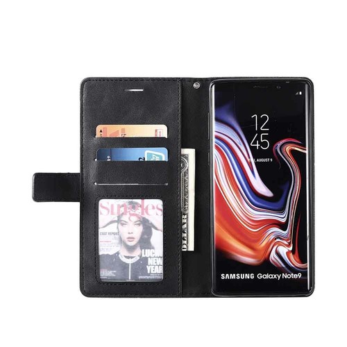 For Samsung S20 S7 S8 S9 S10 Plus Note 9 Magnetic Wallet Case Flip Leather Cover - Picture 14 of 33