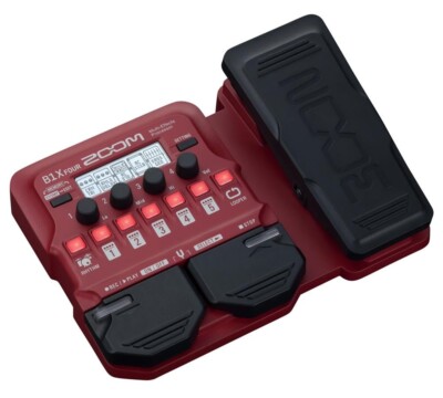 ZOOM B1X FOUR Multi-Effects Processor with Expression Pedal for Bass Guitar