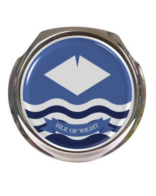 Isle of Wight Flagge - Auto Kühlergrill Abzeichen - KOSTENLOSE BEFESTIGUNGEN