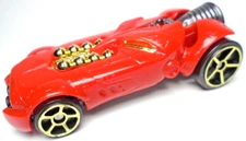 2009 HOT WHEELS ROCKET FIRE RED 1:64 DIECAST 2 7/8" MCDONALD'S RACE CAR W/ GOLD