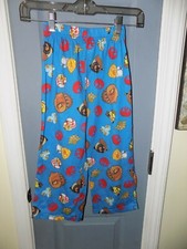 Star Wars Angry Birds Blue Pajama Bottoms Size 6/7 Boy's EUC
