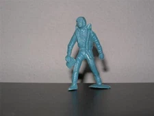 Tim-Mee Air Force Pilot 1950s - Early 1960s 70mm Blue Plastic