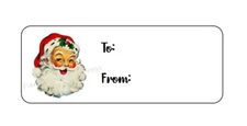 TO FROM GIFT TAGS CHRISTMAS ENVELOPE SEALS LABELS STICKERS PARTY FAVORS