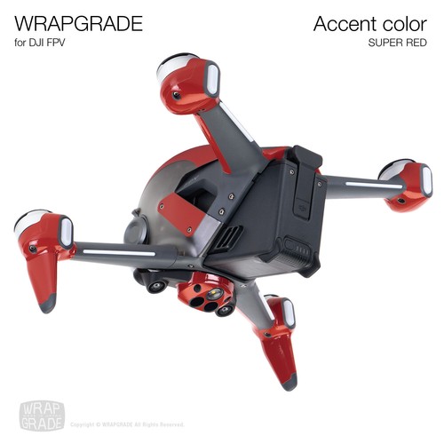 WRAPGRADE Skin Wrap for DJI FPV Drone Accessory / Accent Color - Picture 13 of 106