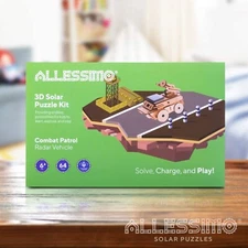 Allessimo - Solar 3D Solar Puzzle - Radar Vehicle Model Kit (64pcs), Solar Power