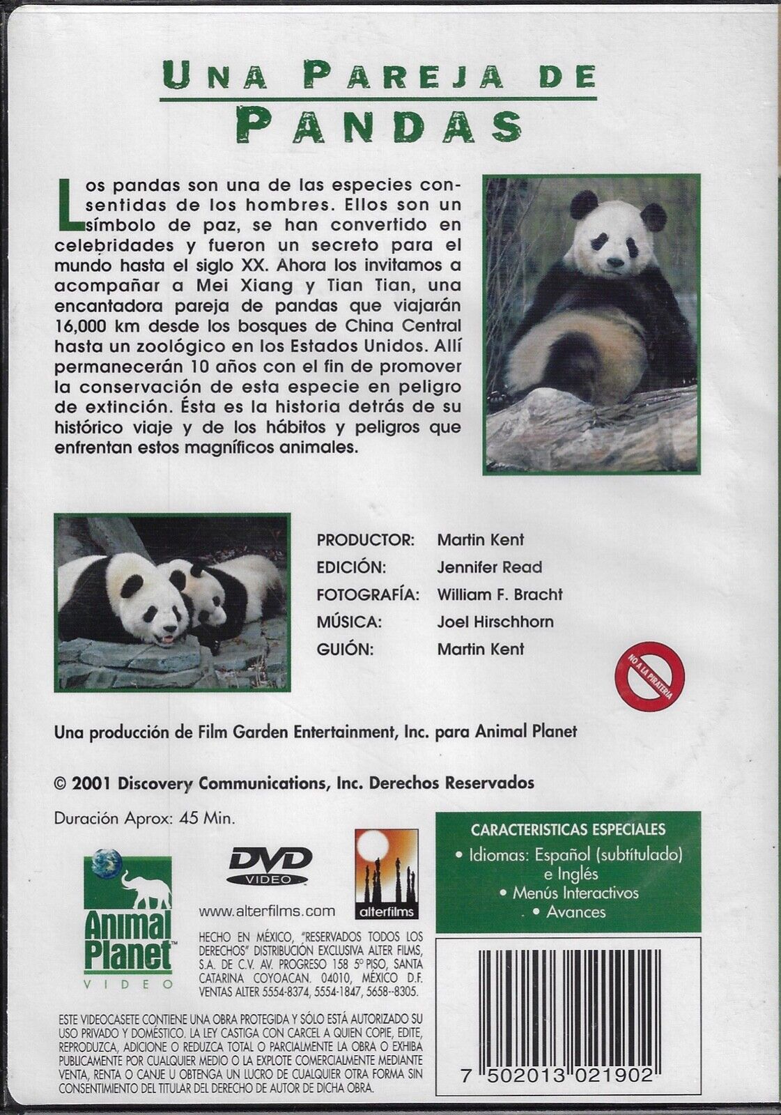 Animal Planet: Una Pareja De Pandas , MEET THE PANDAS 2001 DVD English  Subtitles 7502013021902 | eBay