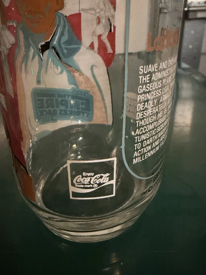 Burger King 1980 Vintage Star Wars Império Contra-Ataca Vidro Lando Calrissian - Imagem 2 de 4