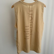 Lululemon All Yours Tank *Graphic NWT 6 8 10 Prosecco 100%Pima Cotton Logo