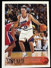 STEVE NASH ROOKIE 1996 1997 TOPPS NBA CARD #182 PHOENIX SUNS RC SANTA CLARA. rookie card picture