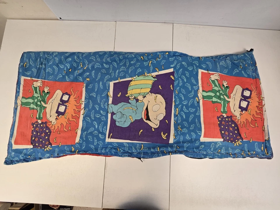 Vintage 90's Nickelodeon Rugrats Kids Sleeping Bag Handmade Rare Fabric Print - Image 4 of 4