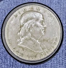 1954-S 50C Franklin USA Half Dollar - 90% Silver - Nice Coin