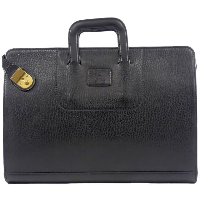 Burberrysビジネスバッグ 黒 レザー BURBERRY（バーバリー） ビジネスバッグ ブリーフケース ナイロン