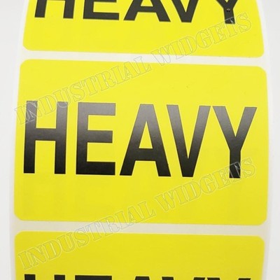 2,000/Roll Yellow Avery HEAVY 3x2'' Shipping Packaging Warning Adhesive Labels