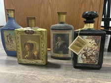 VINTAGE JIM BEAM WHISKEY DECANTER BOTTLES LOT of 4 Old! Empty!