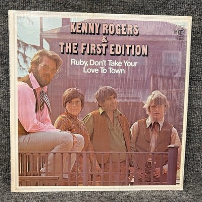 Kenny Rogers & First Edition Ruby Don t Take Your Love to Town LP W/Shrink EX/EX