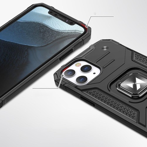Wozinsky Ring Armor etui iPhone 14 Pro Max pancerny hybrydowy pokrowiec + magnet - Zdjęcie 3 z 9