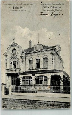 13298697 - 4902 Bad Salzuflen Villa Buescher Parkstrasse 1914 Gebrauchsspuren