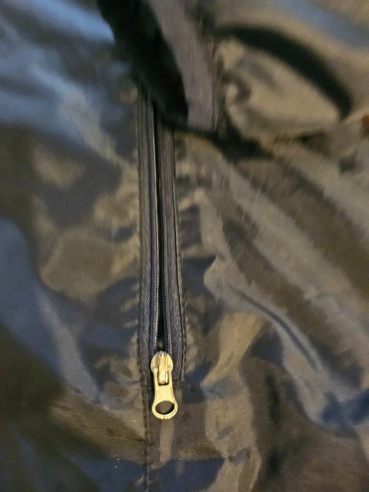 CHAQUETA FORRADA DE FÚTBOL VINTAGE BORDADA CHAMPION NOTRE DAME BOLSILLOS AZUL MARINO PEQUEÑA Foto 4 de 4