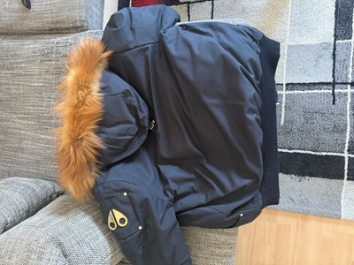 Moos Knuckles Gold Ballistic Bomberjacke mit Pelz Gr. Xl Wie Neu