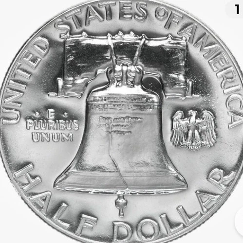 ROLL OF GEM PROOF FRANKLIN HALF DOLLARS* 1960-1963* $5 FV* OVERALL STUNNING!i