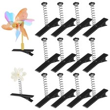 Angoily 100pcs Alligator Clips with Spring, Metal 1 Count (Pack of 1), B